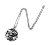 SDFXCDR men's necklaces Cool Heavy Bicycle Chain Skull Motorcycles Engine Metal Pendant Jewelry Motor Biker Skull Cross Men Pendant thankyou teacher gifts