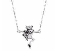 SDFXCDR men's necklaces Cute Baby Frog on a Branch Animal Charm Necklace Adorable 3D Frog Pendant Necklace Jewelry Collar Accessories Pendant thankyou teacher gifts