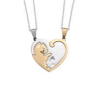 SDFXCDR men's necklaces Cute Cat Pendant Hug Necklace Suitable for Fashion Couple Necklace Men and Women Friendship Pet Gift thankyou teacher gifts