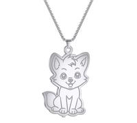 SDFXCDR men's necklaces Cute Little Fox Pendant Necklace Animal Necklaces for Women Men Birthday Party Gift thankyou teacher gifts