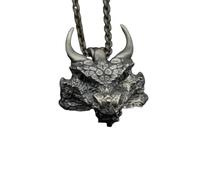 SDFXCDR men's necklaces Domineering Zodiac Demon Dragon Animal Pendant Necklace Men's Necklace Cool Rock Party Motorcycle Jewelry Accessories thankyou teacher gifts