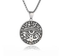 SDFXCDR men's necklaces Eye of Horus Protection Symbol Pendant Necklace for Men and Women Ancient Egyptian Religious Amulet Jewelry Gift thankyou teacher gifts