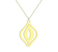 SDFXCDR men's necklaces Feminist Vagina Necklace Women Female Feminist Pussy Vulva Jewelry Feminism Equality Pride Geometric Jewelry thankyou teacher gifts