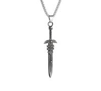 SDFXCDR men's necklaces Gothic Skull Ghost Head Angel Holy Sword Pendant Necklace Men's Hip Hop Punk Trendy Jewelry thankyou teacher gifts
