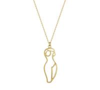 SDFXCDR men's necklaces Korean Fashion Nude Female Body Necklace Naked Woman Feminist Necklaces Hollow out Simple Artistic Style Chocker thankyou teacher gifts