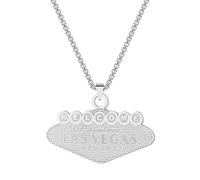 SDFXCDR men's necklaces Las Vegas Charm Gold Plated Long Chain Necklace Simple Jewelry Birthday Party Gifts for Men and Women thankyou teacher gifts