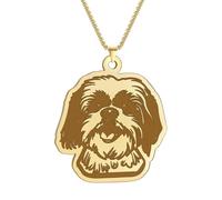 SDFXCDR men's necklaces Little Shih Tzu Necklace Pendant Luxury Exquisite Vogue Jewelry Personalized Cartoon Animal Necklace For Girl Gi thankyou teacher gifts