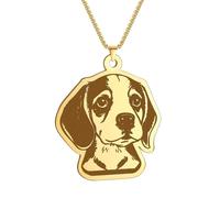 SDFXCDR men's necklaces Lovely Animal Beagle Dog Pendant Necklace Women Men Cute Cartoon Jewelry Necklaces thankyou teacher gifts