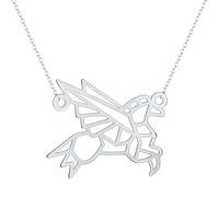 SDFXCDR men's necklaces Origami Pegasus Necklace Flying Horse Pendant Mythical Necklace Mythology Jewelry Gift for Her thankyou teacher gifts