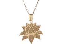 SDFXCDR men's necklaces Plant Mandala Lotus Necklace Pendant Men Women Yoga Om Religious Jewelry thankyou teacher gifts