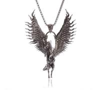 SDFXCDR men's necklaces Retro Punk Unicorn Wings Animal Horse Head Necklace Men's Rock Party Jewelry Gift thankyou teacher gifts