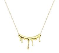 SDFXCDR men's necklaces Rivulets Vermeil Necklace Adjustable Chain Minimalist Statement Necklace thankyou teacher gifts