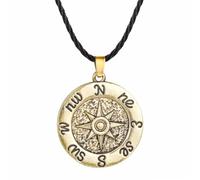 SDFXCDR men's necklaces Sailor's Wind Rose Pendant Necklace Men Sailor fashion Viking Jewelry Compass Necklace Seaman Pendant Gift Women Mariner thankyou teacher gifts