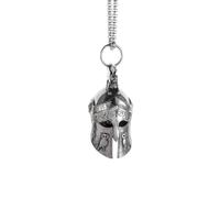 SDFXCDR men's necklaces Spartan Ancient Greek Warrior Helmet Riding Bell PendantsArt Retro Warrior Helmet Necklace Jewelry thankyou teacher gifts