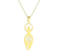 SDFXCDR men's necklaces Spiral Goddess Pendant Wiccan Symbol Spiral Goddess Necklace Pagan Emblem Amulet Talisman Sign Send Girlfriend thankyou teacher gifts