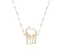SDFXCDR men's necklaces the Kiss of Giraffes Charm Necklace for Woman Collar Choker Chain Jewelry Birthday Vanlentine Day Gifts for Love thankyou teacher gifts