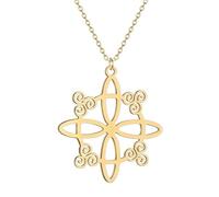 SDFXCDR men's necklaces Triskelion Car Pendant Witchcraft Witch's Celtic Knot Necklace Wicca Jewelry Gifts thankyou teacher gifts