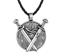 SDFXCDR men's necklaces Valknut Slavic Viking Sword Pendant Necklace for Men Women Celtic Wiccan Pagan Runic Medieval Charm Amulet Jewelry thankyou teacher gifts