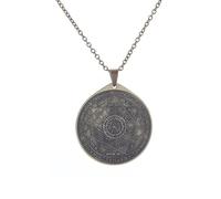 SDFXCDR men's necklaces Vintage Seven Archangels Signet Necklace Solomon Kabbalah Amulet Pendant for Men Women Amulets Jewish Israeli Jewelry thankyou teacher gifts