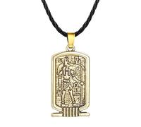 SDFXCDR necklace men Ancient Egypt Men's Ankh Cross of Life Anubis Necklace Amulet Religious Pendant Vintage Bronze Rope Chain Jewelry graduation gifts