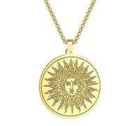 SDFXCDR necklace men Ancient Greek God of the Sun Helios Amulet Pendant Necklace Charm for Men and Women Party Accessories graduation gifts