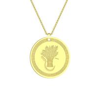 SDFXCDR necklace men Ancient Greek Myth Symbols of the Goddess Demeter Pendant Necklace Women Men Goddess of Agriculture Charm Chain graduation gifts