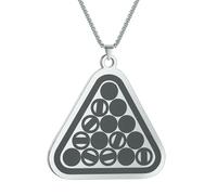 SDFXCDR necklace men Billiards Table Geometry Necklace Minimalist Triangle Pendant Necklace Women's and Men's Jewelry graduation gifts