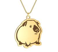 SDFXCDR necklace men Cartoon Anime Himalayan Guinea Pig Choker Pendant Thick Chains Jewelry Punk Necklace for Women Men Kids Gifts graduation gifts