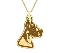 SDFXCDR necklace men Collar Pareja Great Dane dog Pendant Necklace Set for Bestie Magnet Attract Heart Distance Best Friend Necklace graduation gifts