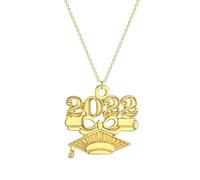 SDFXCDR necklace men Elegant 2022 Graduation Souvenir Pendant Necklace for Women Girls Bachelor Cap Charm Chain Student Graduation Jewelry graduation gifts