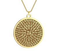 SDFXCDR necklace men Islamic Fashion Muslim Alla Necklace 99 Names Mysterious Symbol Pendant Islamic Men's Necklace graduation gifts