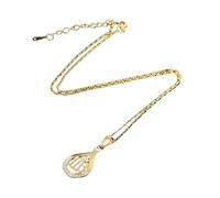 SDFXCDR necklace men Islamic Muslim Quran Drop Shape Pendant Necklace Men Women Amulets Jewelry Ramadan Gifts graduation gifts