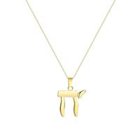 SDFXCDR necklace men Jewish Hebrew Chai Pendant Necklace for Women Girls Minimalist Judaism Charm Neck Chain Religious graduation gifts