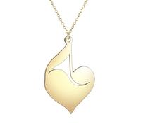 SDFXCDR necklace men Music Note Heart Necklace For Women Jewelry Simple Statement Pendant Necklace Music Teacher Gift graduation gifts