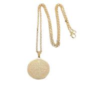 SDFXCDR necklace men Muslim Islamic Zircon Decorated Water Drop Shaped Pendant Necklace Unisex Religious Style Jewelry Accessories graduation gifts