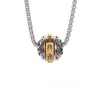 SDFXCDR necklace men New Creative Taoist Metaphysics Rosary Pendant Men's Personality Auspicious Rotatable Bead Necklace Boy Amulet Jewelry graduation gifts