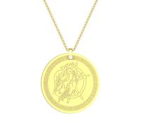 SDFXCDR necklace men Roman Goddess of Luck - Fortuna Pendant Necklace Women Men Ancient Greek Tyche Amulet Charm Neck Chain graduation gifts