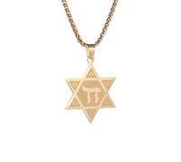 SDFXCDR necklace men Star of David Pendant Six-Pointed Star Amulet Solomon Necklace for Men and Women Holiday Jewelry Gifts graduation gifts