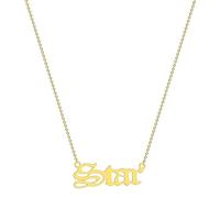 SDFXCDR necklace men Star Pendant Necklace for Women Girls Ancient English Letter Necklace Choker Collier Shine Like a Star Superstar graduation gifts