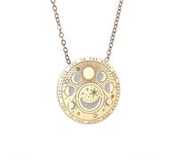 SDFXCDR necklace men Sun and Moon Tarot Medal Pendant Necklace for Women Fashion Clavicle Chain Jewelry Gift graduation gifts