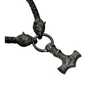 SDFXCDR necklace men Vintage Double Wolf Head Quake Pendant Men's Necklace Hip Hop Rock Party Jewelry graduation gifts