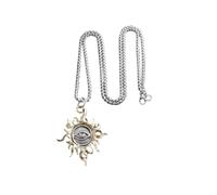 SDFXCDR necklace men Vintage Sun Eye of God Pendant All Seeing Eye Necklace Men Women Religious Amulet Jewelry graduation gifts