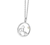 SDFXCDR necklaces necklace for women 2021 Fashion New Two-color Couple S925 Silver Plated Little Prince Fox Pendant Necklace Exquisite Luxury Clavicle Chain Jewelry
