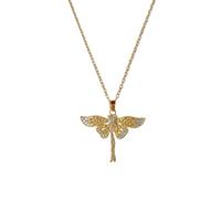 SDFXCDR necklaces necklace for women Classic Personality Micro Inlaid Charming Dragonfly Necklace, Fashionable and Gorgeous Hollow Gift