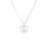 SDFXCDR necklaces necklace for women LGBT Same Sex Pendant Necklace Men's and Women's Free Love Avant garde Necklace Couple Festival Jewelry Gift