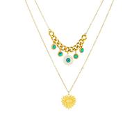 SDFXCDR necklaces necklace for women Turquoise Demon Eye Double-layer Necklace For Women Fashion The Devil's Eye Neck Chain Jewelry Gift