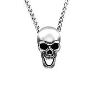 SDFXCDR necklaces necklace for women Vintage Gothic High Polish Skull Pendant Necklaces For Men Boys Hip Hop Biker Jewelry Gift Accessories Wholesale