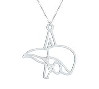 SDFXCDR personalised necklace，Anatomic Human Organ, Brain, Heart, Lung, Kidney, Pendant Necklace Silver Jewelry Gift For Her gift