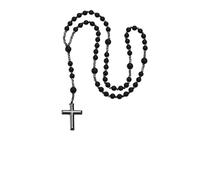 SDFXCDR personalised necklace，Black Gallstone Cross Necklace for Men Boys,Tiger Eye Stone Bead Y-shaped Necklace Collars,Stylish Jewelry Gifts to Him gift