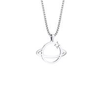 SDFXCDR personalised necklace,Dainty Saturn Necklace, Planet Necklace,Space Necklaces for Men gift